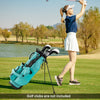 Golf Club Carry Bag w/ Rain Hood & Umbrella Holder for Women & Men-Blue