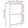 Tidyard Shoe Cabinet Shoe Storage Cupboard Shoe Rack Stand Cupboard Hallway E8Z1