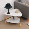 Modern 2-Tier Coffee Table Sofa Side Table Living Room End Bedside Table White