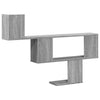 Wall Shelf Grey Sonoma 100x15x70 cm Engineered Wood