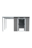 Galvanized Steel Outdoor Garden Storage Shed W/ Open Shed for Bike Tool 5.5x9FT