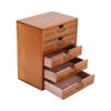 5 Drawers Wooden Storage Box Jewelry Sewing Organiser Case Chest Cabinet Home