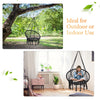 Hammock Swing Chair Hanging Rope Seat Net Chair Garden Macrame Swing Out/Indoor