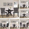 2 4 Dining Chairs Leather Velvet Linen Fabric High Back For Home Commercial Shop
