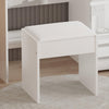 High Gloss White Dressing Table Vanity Makeup Desk 4 Drawers& Stool& LED Mirror