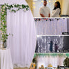 White / Pink Tulle Backdrop Curtain Photo Booth Wall Wedding Party Background De