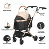 3 in 1 Dog Stroller Pet Puppy Pram Pushchair Travel Cart Buggy Carrier 4 Wheels