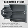 Wall Mounted Bathroom Cabinet Hanging Medicine Cabinet with Towel Bar Grey