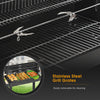 Rectangular BBQ Barbecue Steel Charcoal Grill Outdoor Patio Garden Wheels