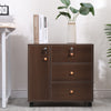 3/5 Drawer Mobile Filing Cabinets Printer Stand Pedestal Lockable Office Cabinet