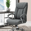 Vinsetto High Back Home Office Chair Swivel Linen Fabric Desk Armchair, Grey