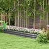 Garden Raised Flower Bed Outdoor Trough Galvanise Frame Plant Vegetables Planter