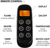 Electric Fireplace Freestanding Suite Flame Effect Heater Remote Control Oak