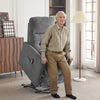 Electric Riser Lift Recliner Chair Fabric Armchair For Elder Standing Aid