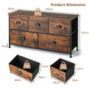 5 Drawers Dresser Organizer 2-Tier Fabric Storage Organizer Chest of Drawers