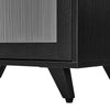 Sideboard Kitchen Buffet Cupboard Console Table with Glass Doors Cabinet 2 Shelf
