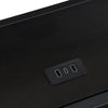 Double Size Bed Frame Metal Platform Bed LED Lights Headboard & Storage Shelves