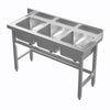 Commercial Kitchen Stainless Steel Catering Sink Wash Basin Sinks Table & Waste