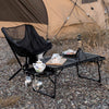 Portable Camping Table Folding Storage Outdoor Garden Desk Mesh Top Extendable