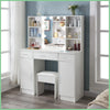 Hollywood Vanity Dressing Table Set with LED Lighted Mirror Makeup Dresser Desk