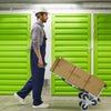 Folding Hand Truck Outdoor Stair Climbing Cart w/ Elastic Rope & 4 Wheels
