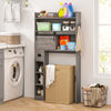 Over The Toilet Storage Cabinet Bathroom Organizer Toilet Rack-Grey