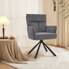 Modern 180° Swivel Accent Chair Ergonomic Leisure Armchair Padded Lounge Seat