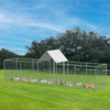 Large Chicken Run Cage Walk In Coop Poultry Hen Rabbit Dog Kennel Metal Shelter