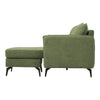 Corner Sofa Reversible Chaise Lounge 3-Seater Fabric L-Shaped Couch Seat Green