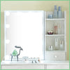 Vanity Dressing Table Makeup Desk with 6 Drawers And Dimmable LED Lighted Mirror
