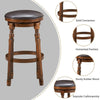 Set of 2 Bar Stools Kitchen Counter Height Pub Chair 360 °Swivel 29"/74cm Tall