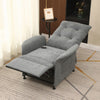 Electric Power Recliner Recliner Chair Grey Fabric Sofa Living Room Armchair
