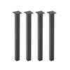 Set of 4 Black Metal Feet Strong Furniture Legs Pedestals for Table Chair Bench
