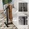 Hospital Style Overbed Laptop Table with Adjustable Height Tilt Top and Wheels