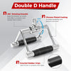3-Piece Cable Machine Attachment Set Cable Machine Accessories Home Gym Fitness