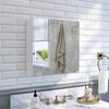 Mondeer Mirrored Bathroom Cabinet Double Full Door Cupboard Shelf Wall Mounted