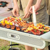 Garden Barbecue Smoker Burner Charcoal Grill & Mesh Camping Outdoor Cooking