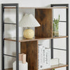 Vintage Industrial Bookcase Tall Display Storage Shelving Unit Stand Metal Retro