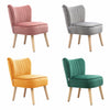 Small Wingback Oyster Armchair Scallop Shell Dining Chair Lounge Occasional Sofa