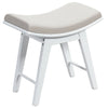 Wooden Make-Up Stool Dressing Chair Bedroom Vanity Bench With Sponge