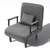 Single Folding Sofa Bed Chair Modern Fabric Sleep Function Holder Couch Sleeper