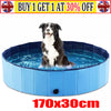 Large Pet Dog Bathtub Puppy Foldable Swimming Pool Portable Paddling Bath Blue