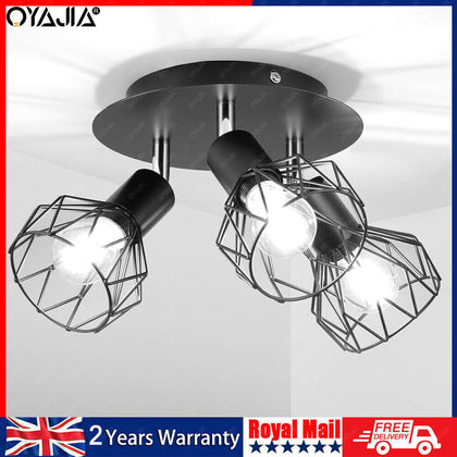 Modern 3 Way Adjustable LED Ceiling Spotlight Round Kitchen Spot Light w/ Viafms