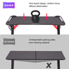 140cm Large Computer Gaming Desk PC Gamer Table Glaring Ambient RGB Light Adjust