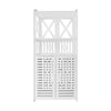 Bathroom Cabinet 1/2 Door Cupboard Unit Storage Free Standing White Furniture