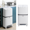 Kitchen Rubbish Waste Bin Recycling Rubbish Bin Waste Trash Can With Wheels
