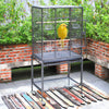 Metal Bird Cage Budgie Finch Canary Parakeet Cockatiel Parrot Cage Open Top Play