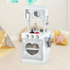 Double-sided Pretend Kid’s Kitchen Playset 2-in-1 Wooden Cooking Role-Play Toy