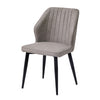 2× Kitchen Dining Chairs Faux Leather Soft Seat Angel Back Restaurant Chair Set