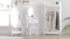 Haus Projekt Girls Heart RAIL & MIRROR SET Dress Up Kids Clothing Wardrobe Wood